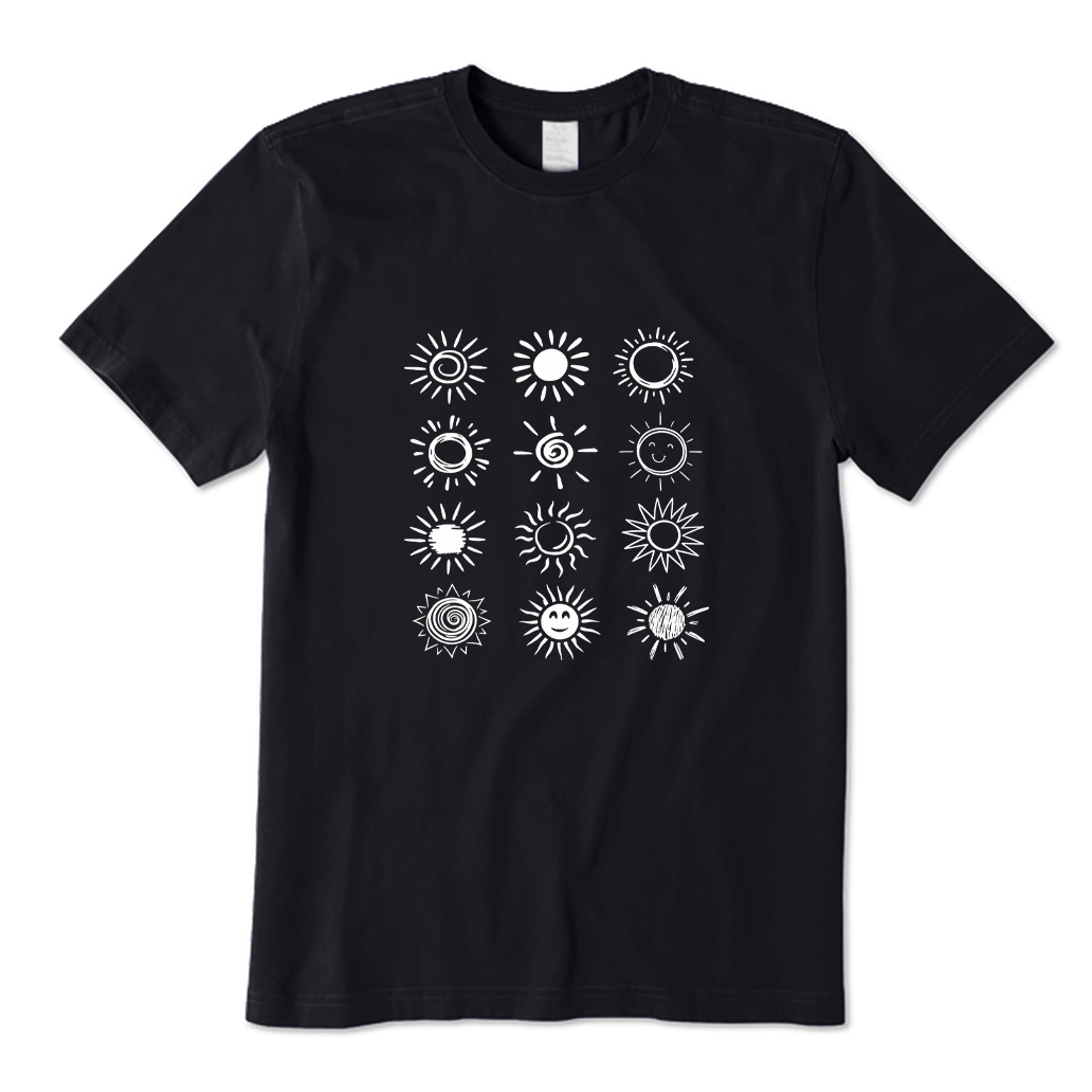 Doodle Sun Sketch Collection T-shirt