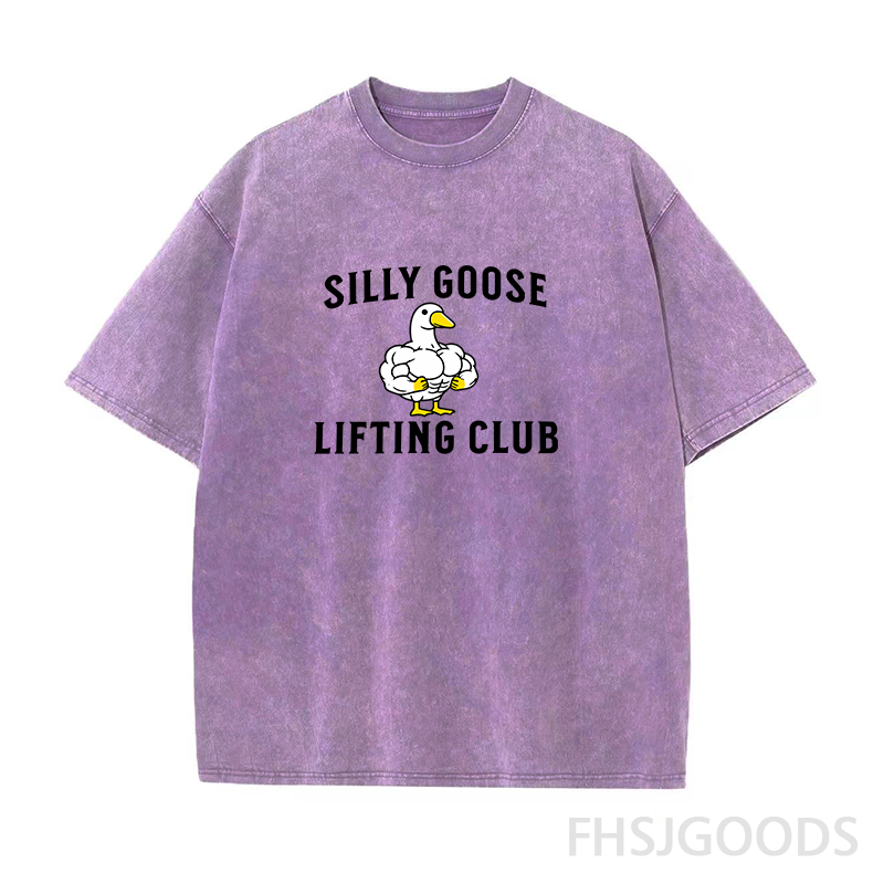 Silly Goose Lifting Club Unisex Distressed T-Shirt