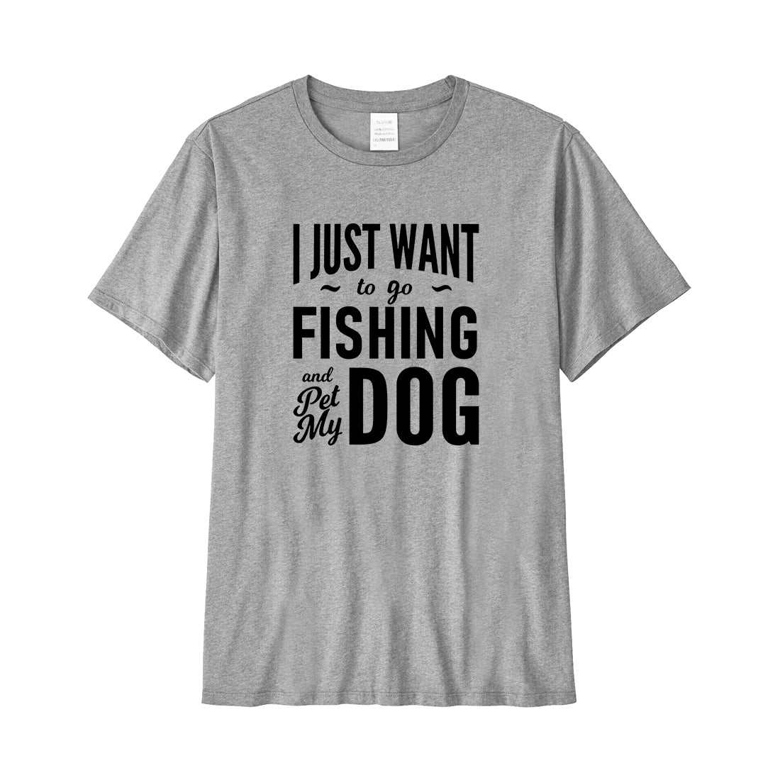 I Just Want to Go Fishing and Pet My Dog Performance T-Shirt
