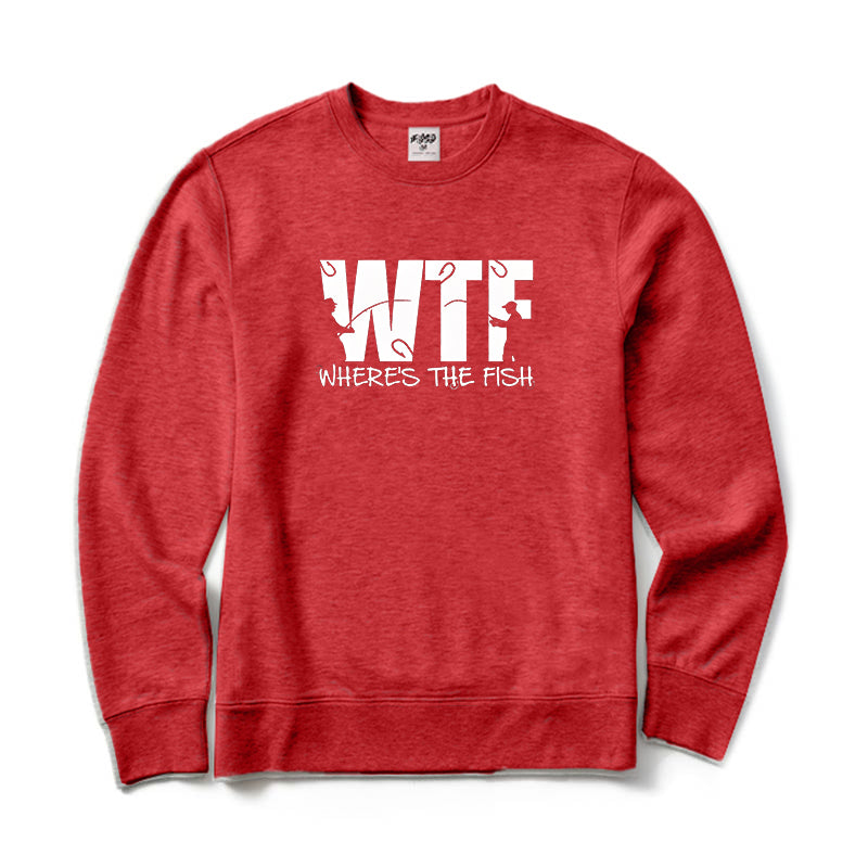 WTF Where's The Fish Crewneck Sweatshirt