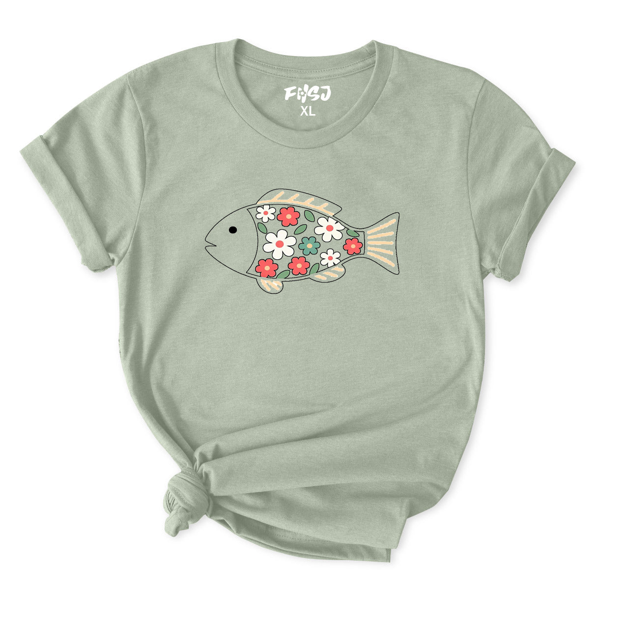 Floral fish T-Shirt for Women