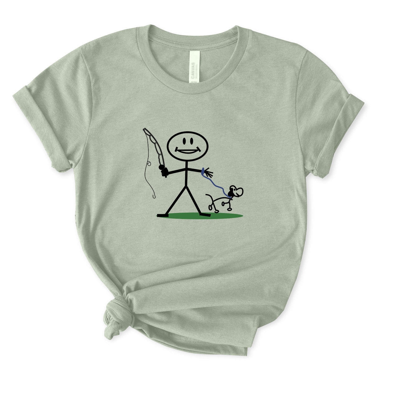 Go Fishing With My Dog T-Shirt for women