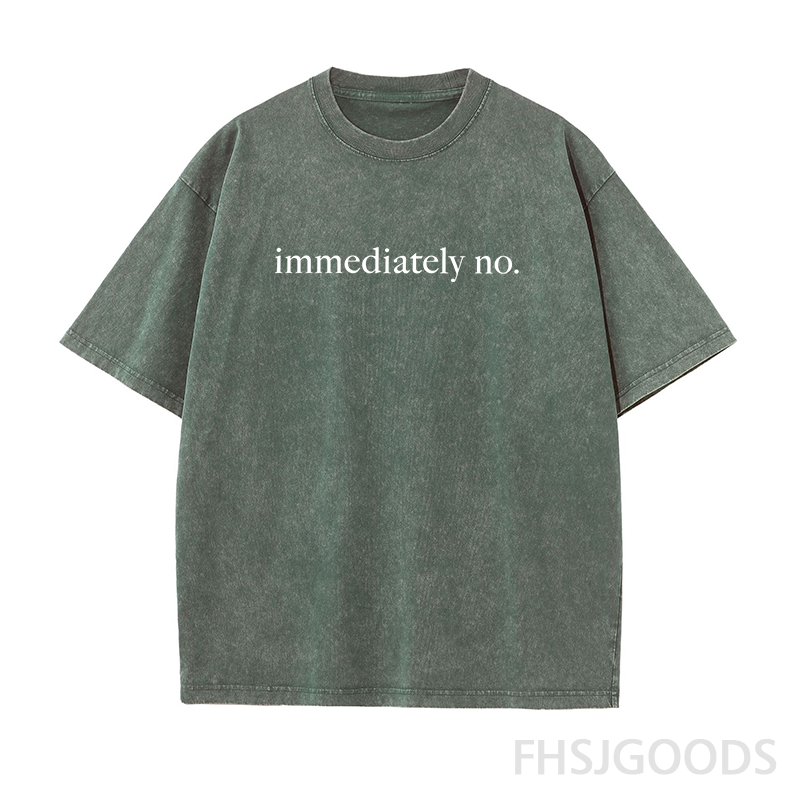 Immediately No Unisex Distressed T-Shirt