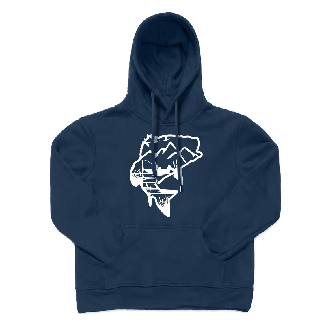 BASS FISHING LANDSCAPE Hoodie