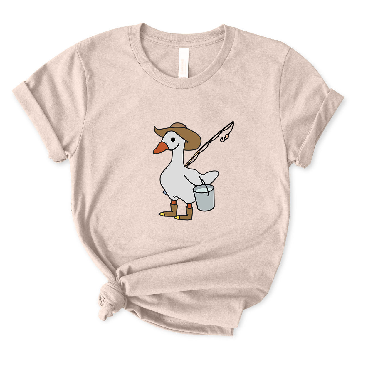 Silly Goose Gone Fishing T-Shirt for women