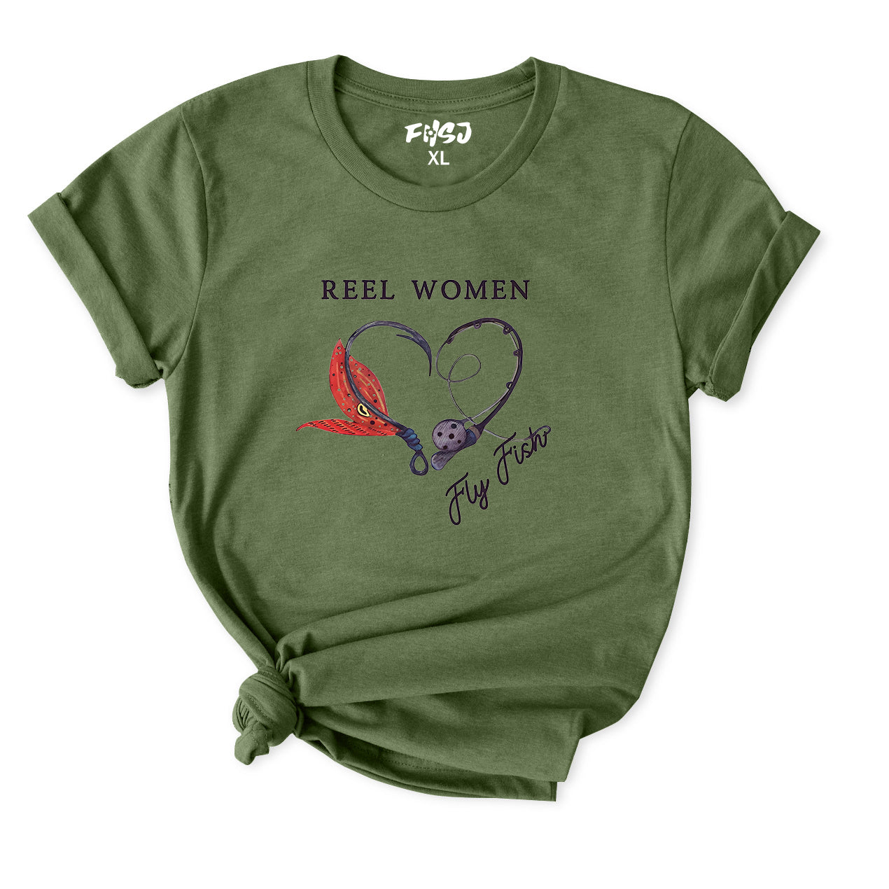 Reel Women Fly Fish T-Shirt for Women
