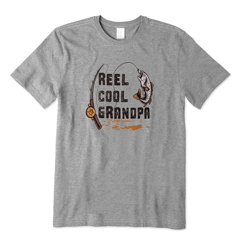 Vintage Reel Cool Grandpa Fishing T-shirt