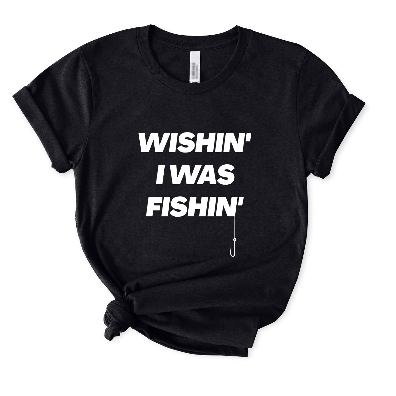 Wishing I Was Fishing T-Shirt for women