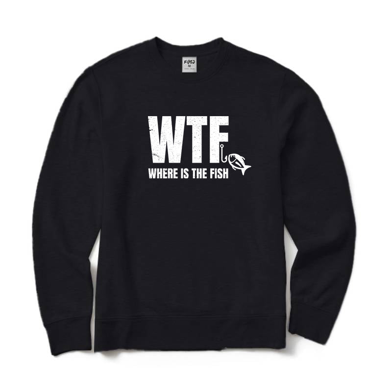WTF Where Is The Fish Crewneck Sweatshirt