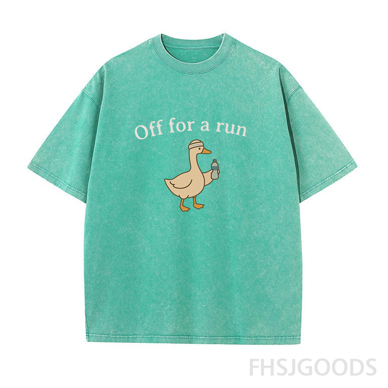 Off for A Run Unisex Distressed T-Shirt
