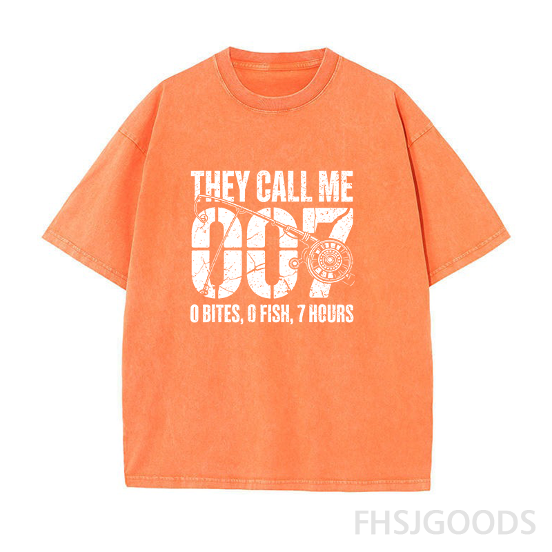 Funny Fishing 007 Unisex Distressed T-Shirt