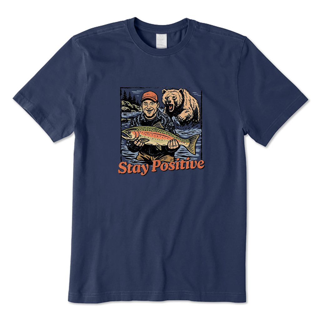 Stay Positive Bear Attack T-Shirt