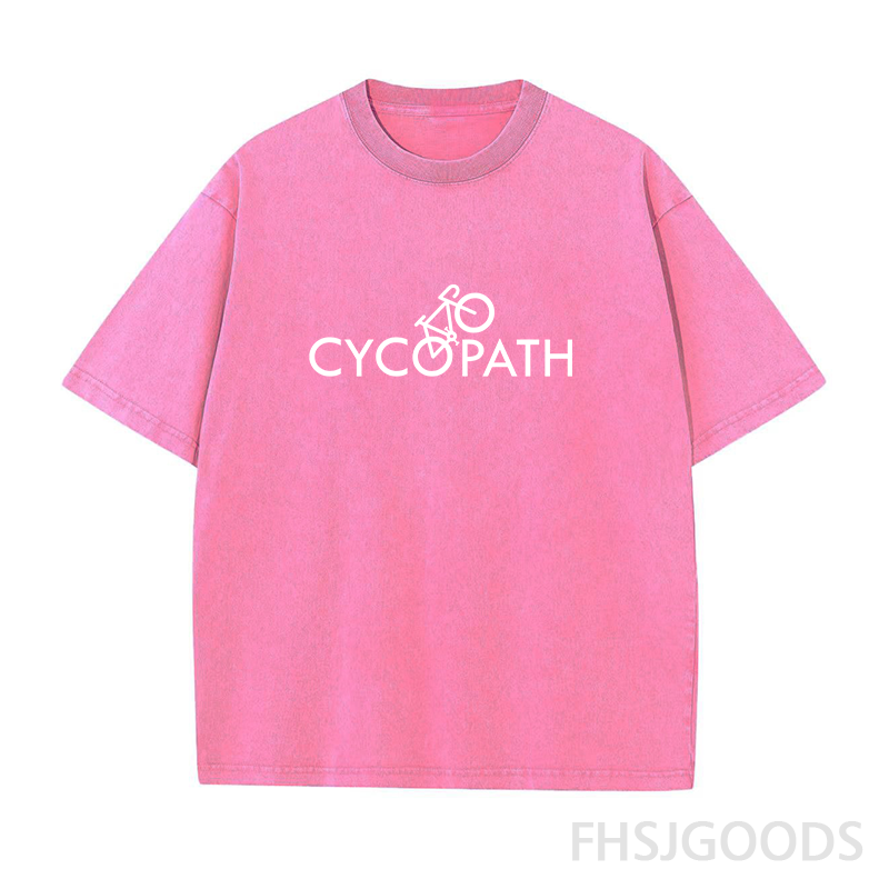 Cycopath Funny Biking Unisex Distressed T-Shirt