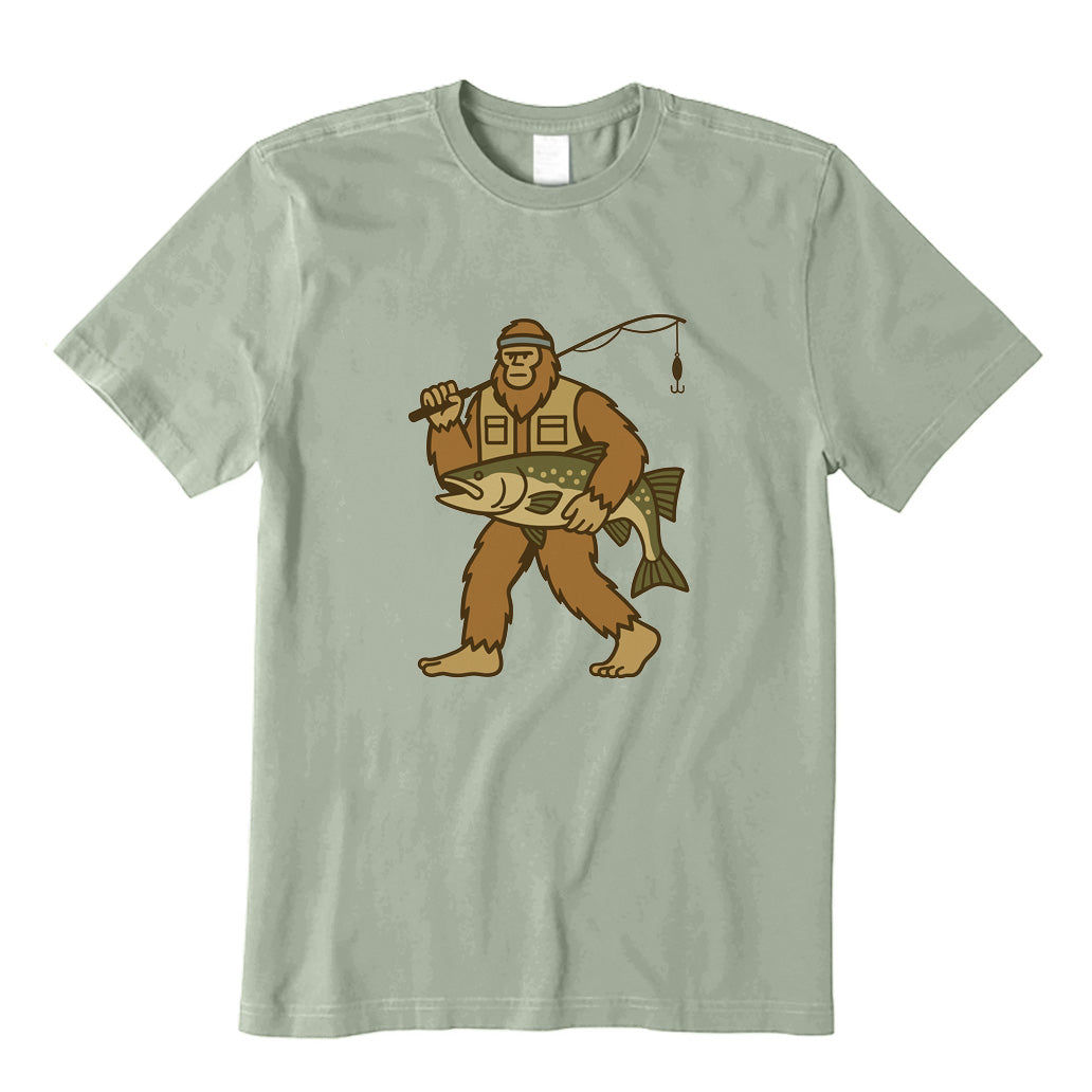 Bigfoot Fishing T-Shirt