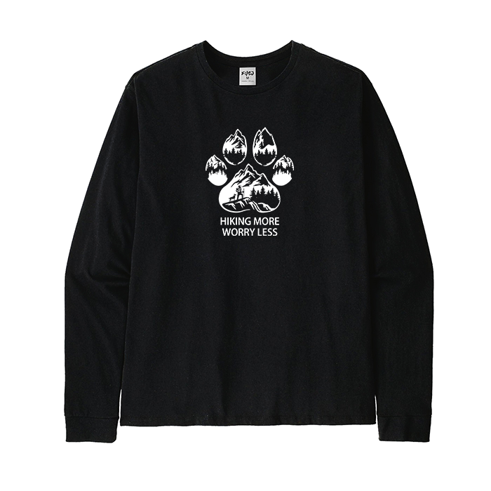 Hiking More Worry Less Long Sleeve T-Shirt