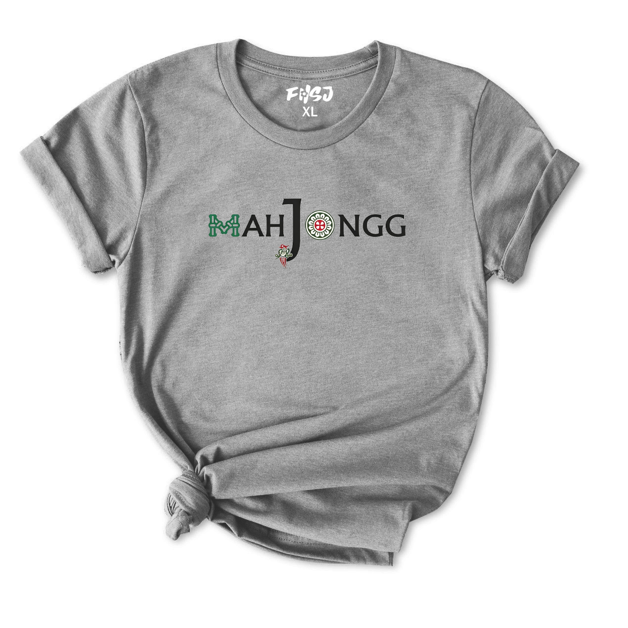 Mahjongg Themed Letter T-Shirt for Women