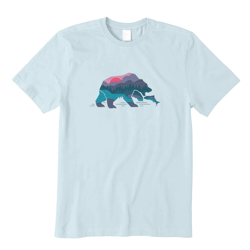 Bear Catching Fish T-Shirt