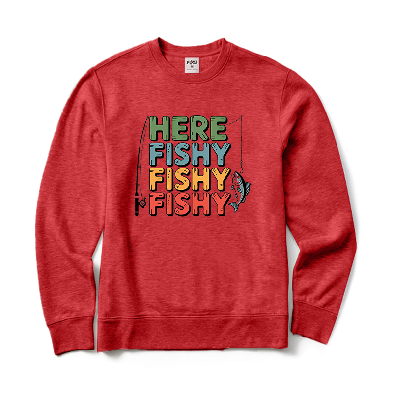 Here Fishy Fishy Fishy Crewneck Sweatshirt
