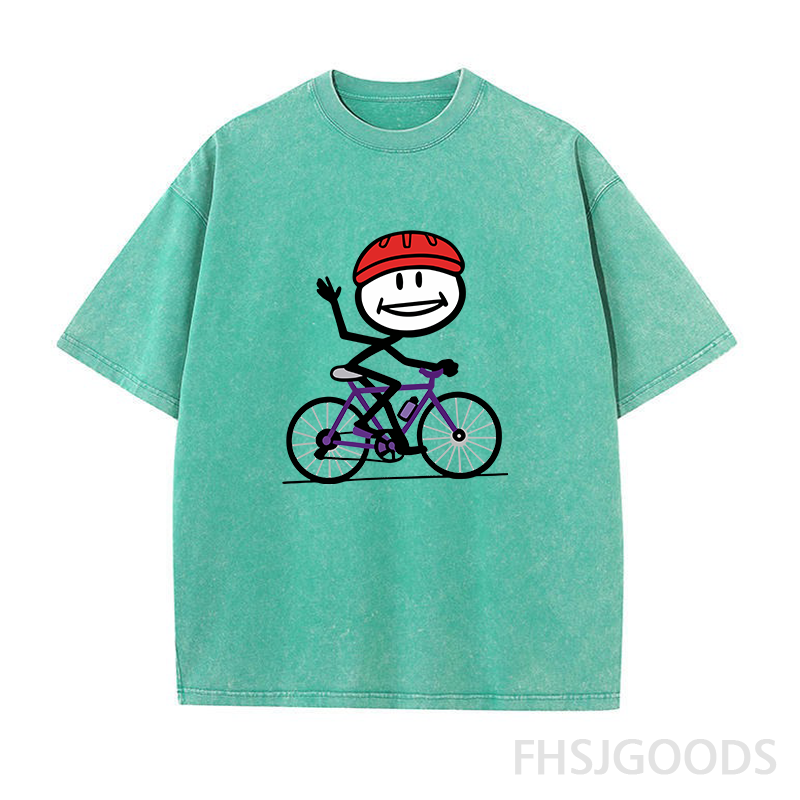 Smile Cycling Unisex Distressed T-Shirt