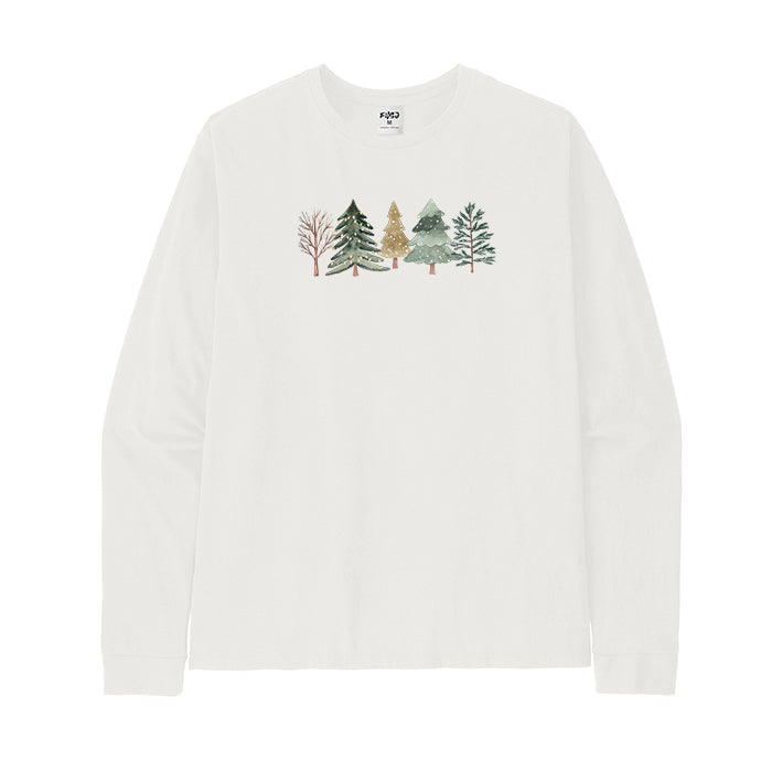 Merry and Bright Trees long Sleeve T-Shirt
