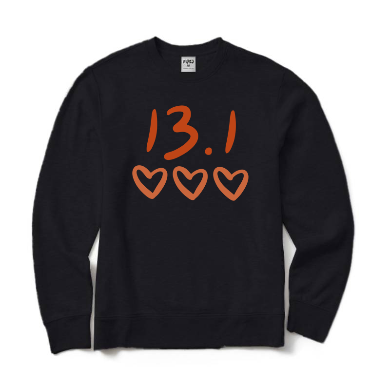 Half Marathon Runner Crewneck Sweatshirt