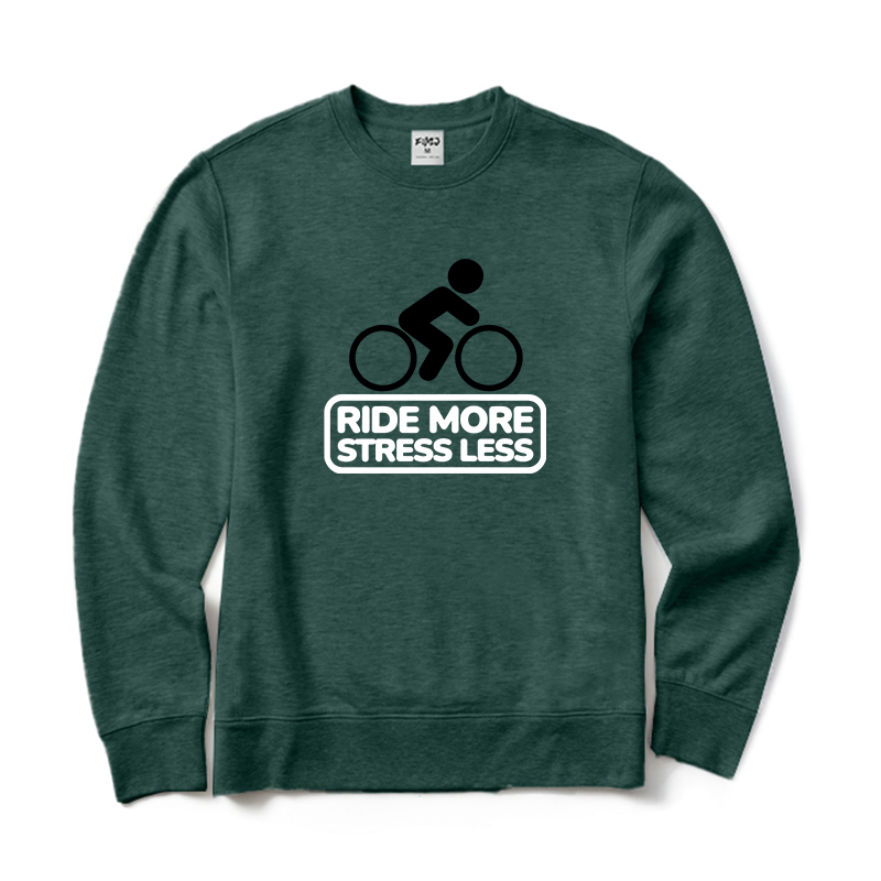 Ride More Stress Less Crewneck Sweatshirt