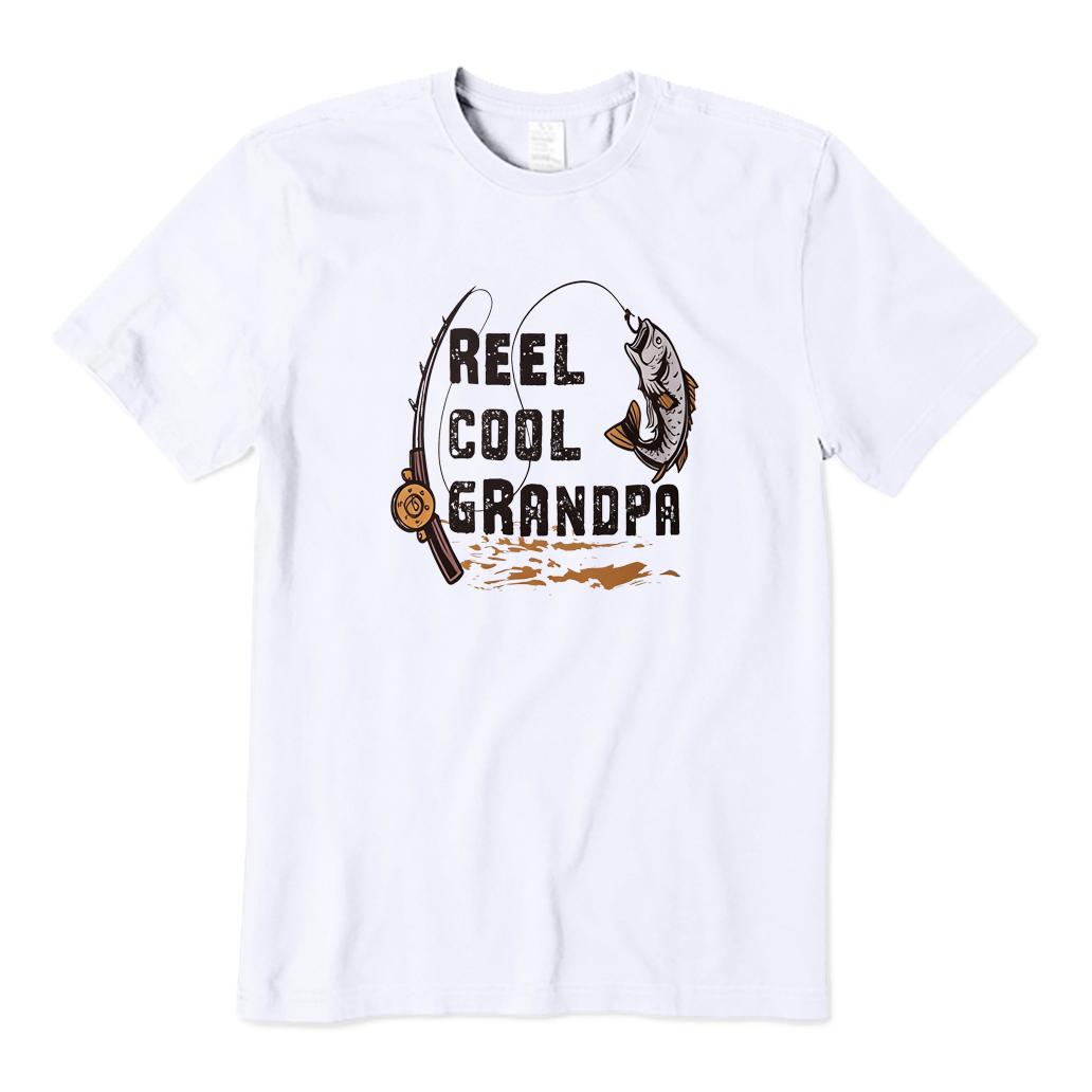 Vintage Reel Cool Grandpa Fishing T-shirt