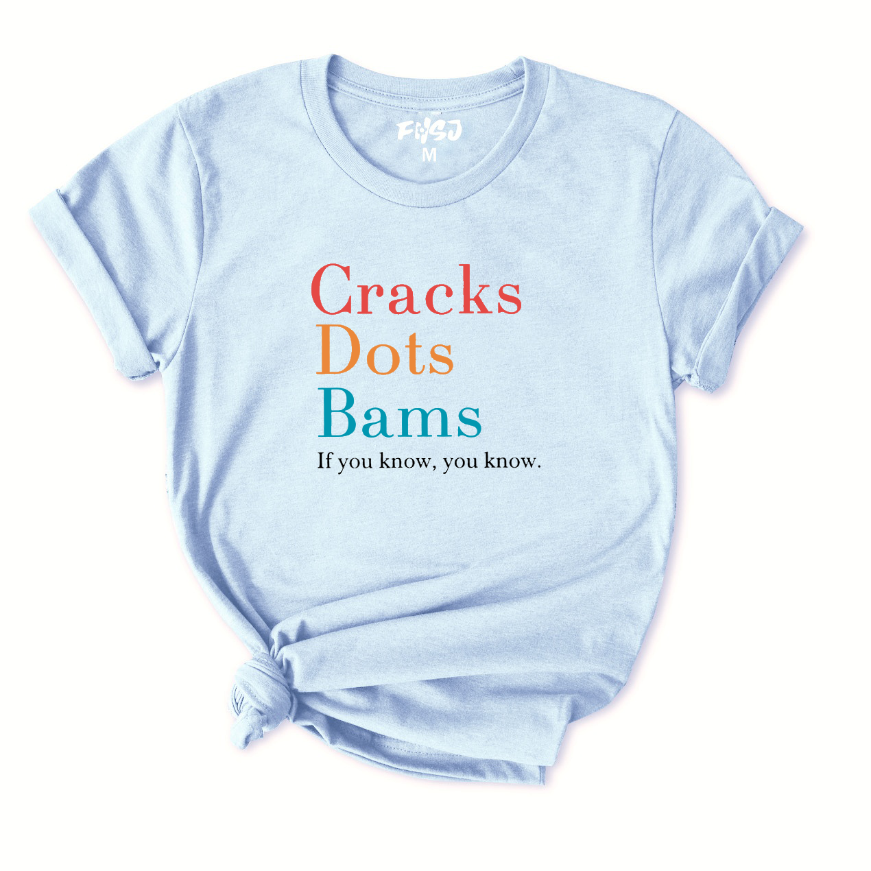 Cracks Dots Bams If You Know You Know Mahjong T-Shirt for Women