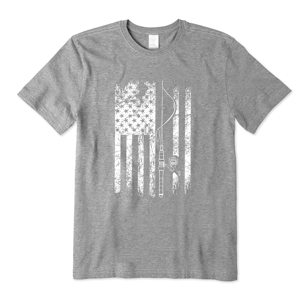 USA Fishing Flag T-Shirt
