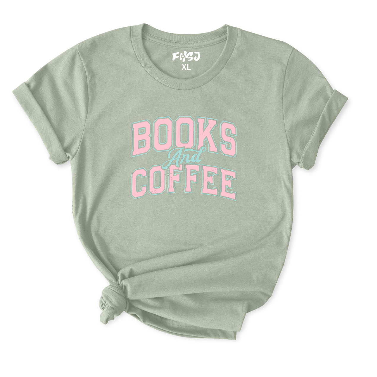 Books and Coffee T-Shirt for Women