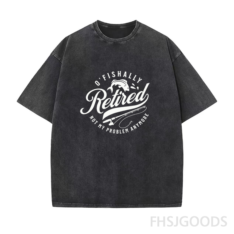 O’Fishally Retired Unisex Distressed T-Shirt