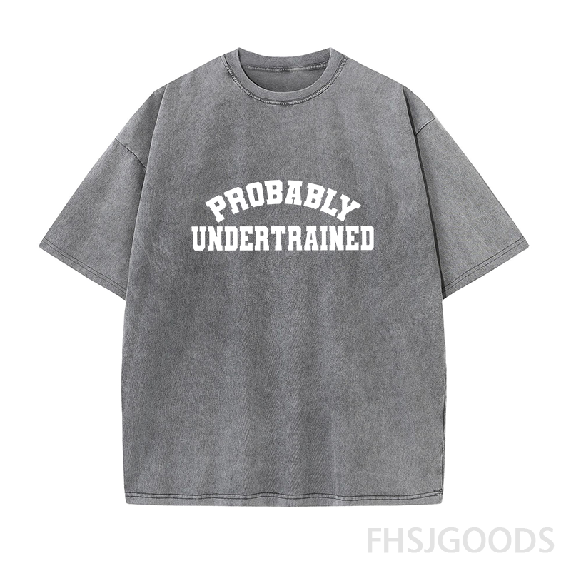Probably Undertrained Running Unisex Distressed T-Shirt