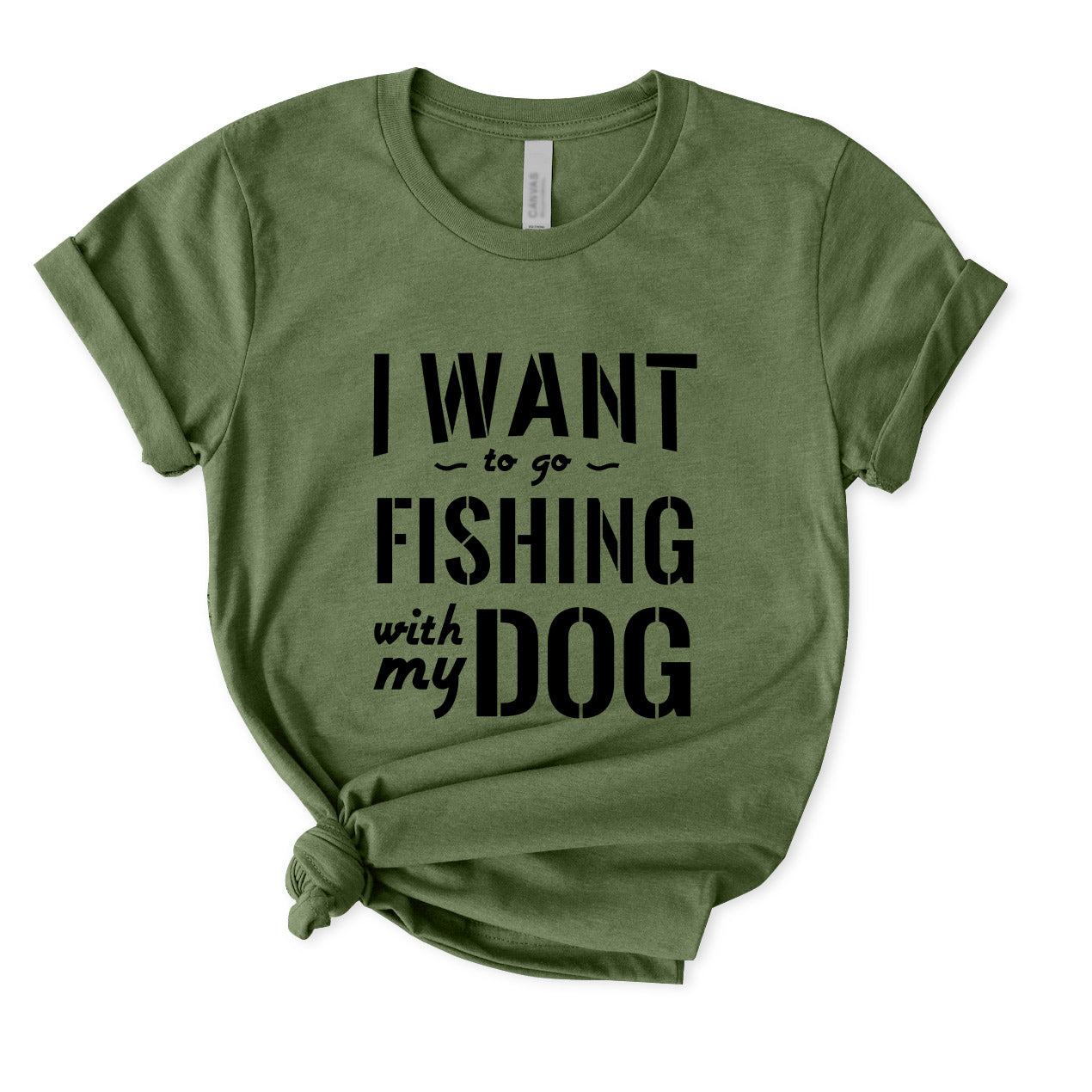I Want to Go Fishing With My Dog T-Shirt for women