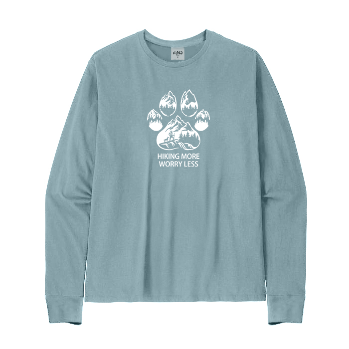 Hiking More Worry Less Long Sleeve T-Shirt