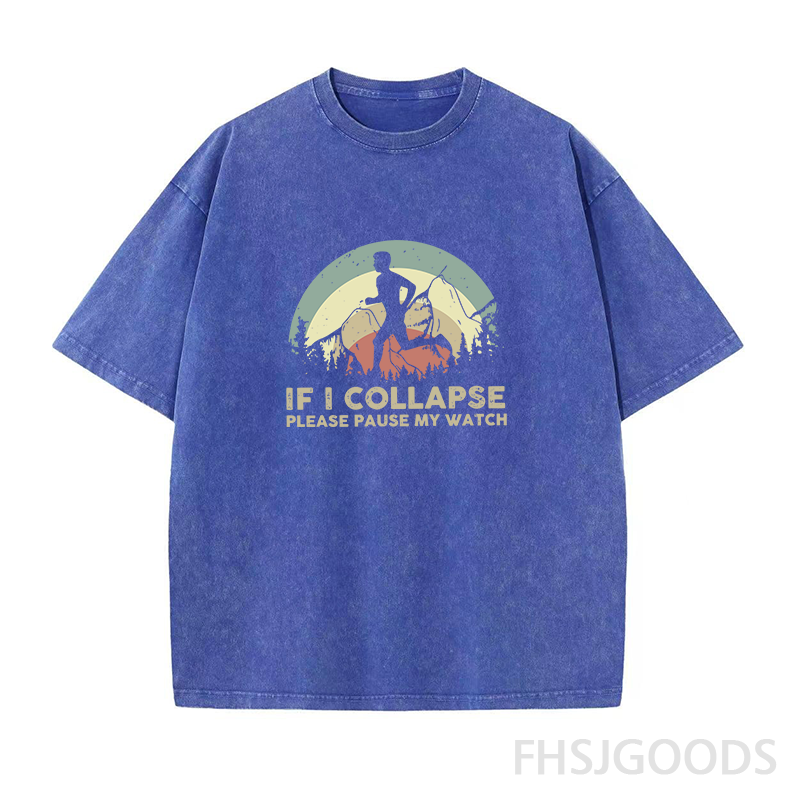 If I Collapse Please Pause My Watch Unisex Distressed T-Shirt