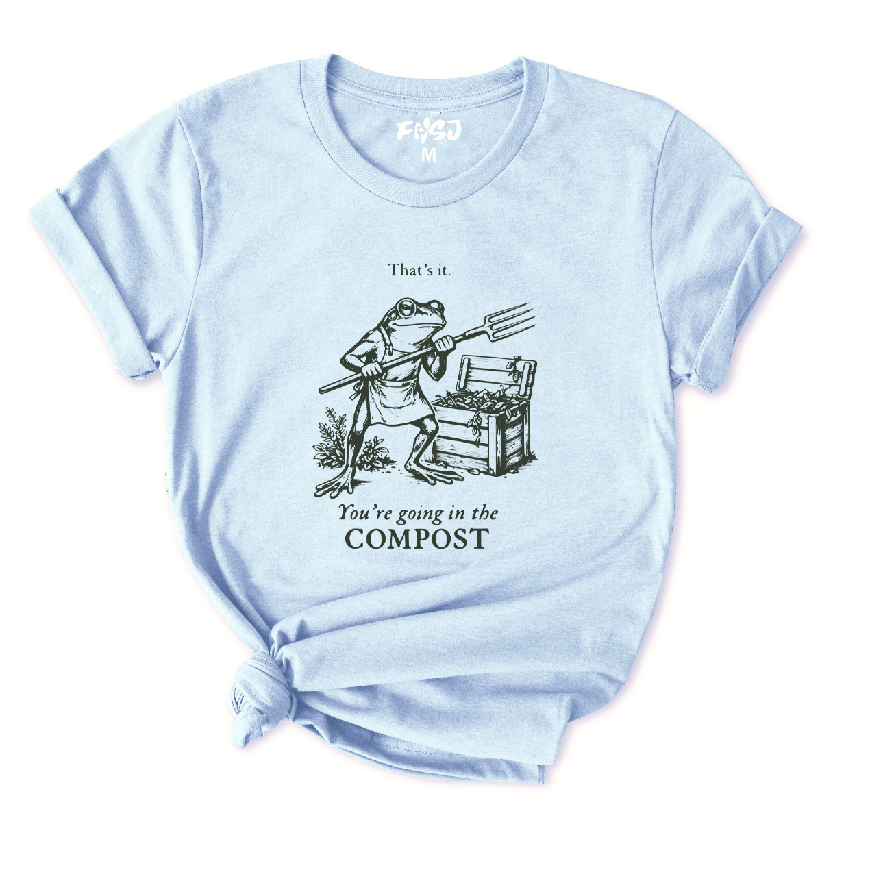 Funny Gardening Frog T-Shirt for Women