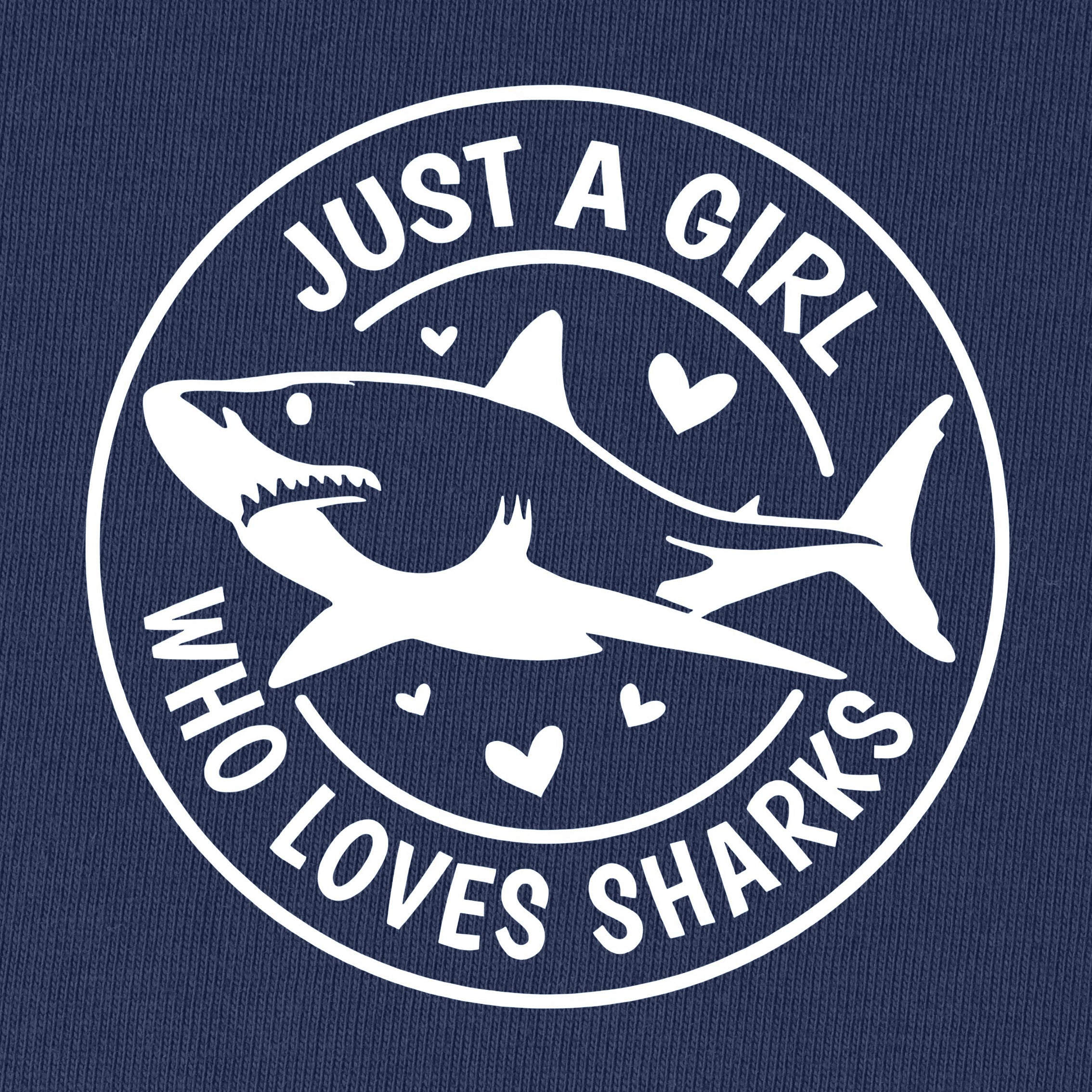 Just A Girl Who Loves Sharks T-Shirt for Women
