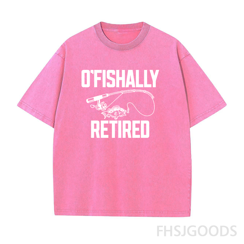 O'fishally Retired Unisex Distressed T-Shirt