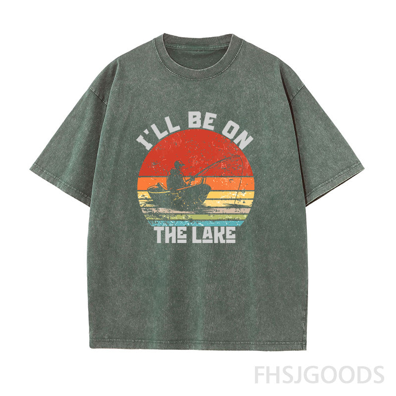 Funny Fishing Unisex Distressed T-Shirt