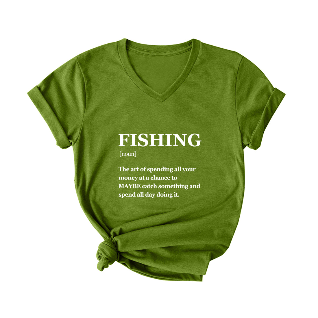 FISHING'S ART V Neck T-Shirt for Women