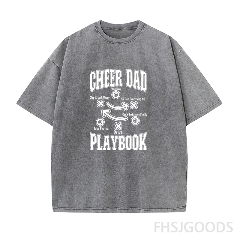 Cheer Dad Unisex Distressed T-Shirt