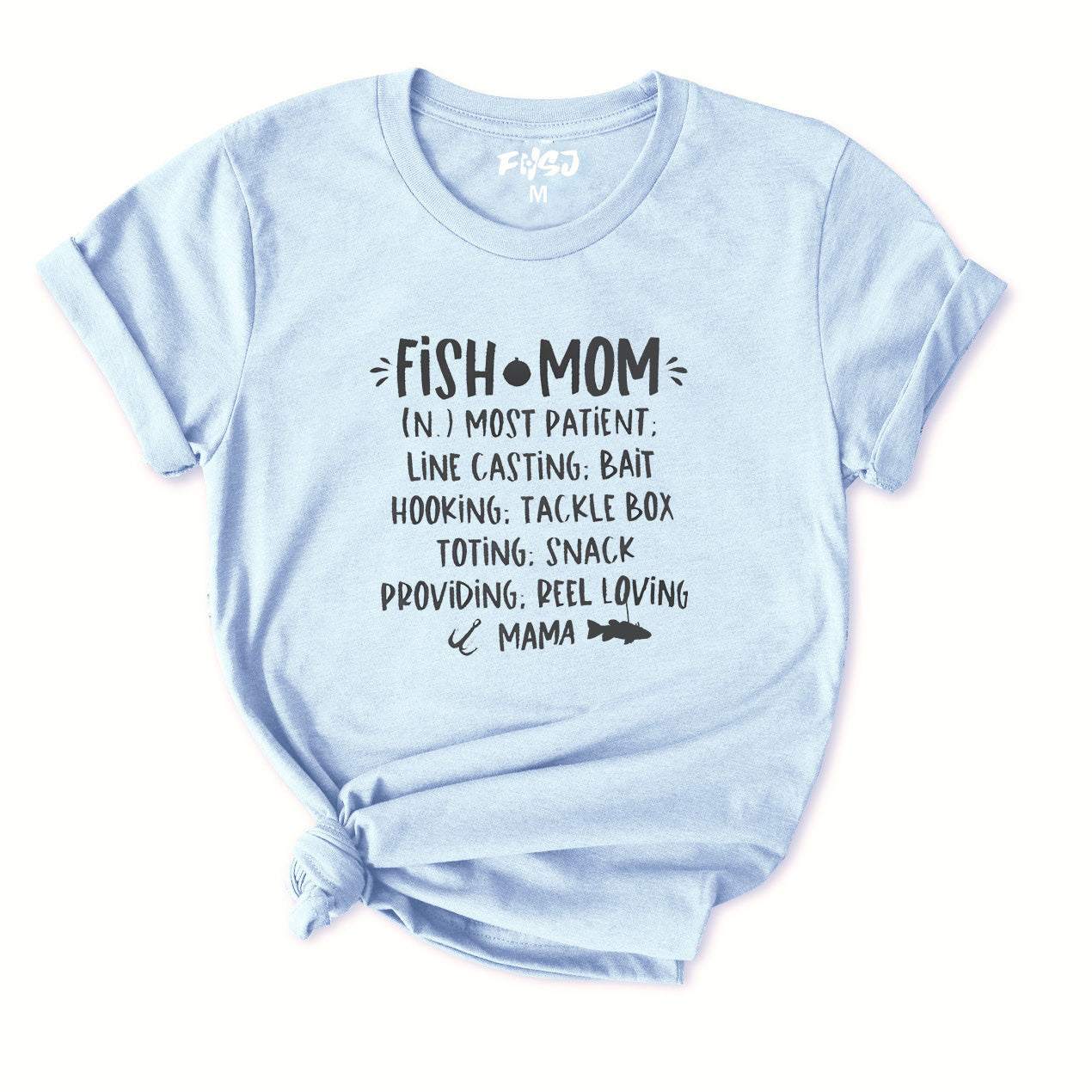 Fish mom graphic T-Shirt for Women