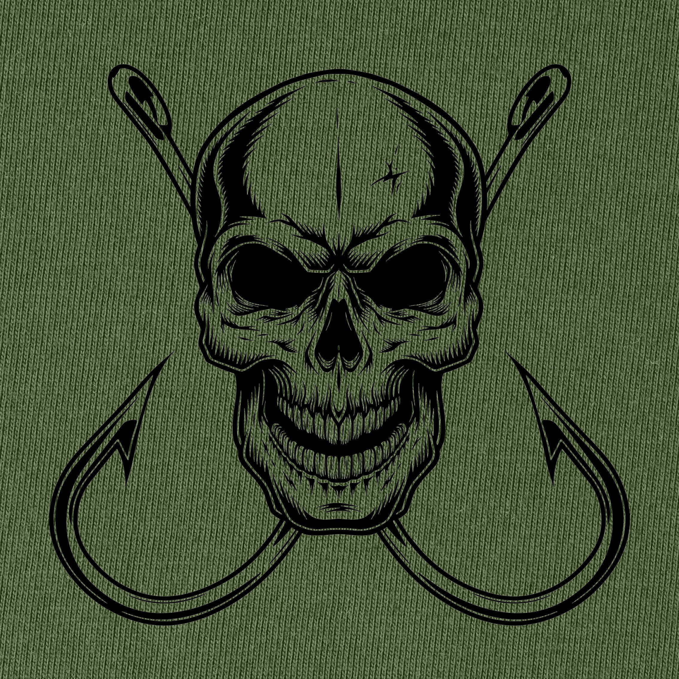 Fishing Skull with Hooks T-Shirt