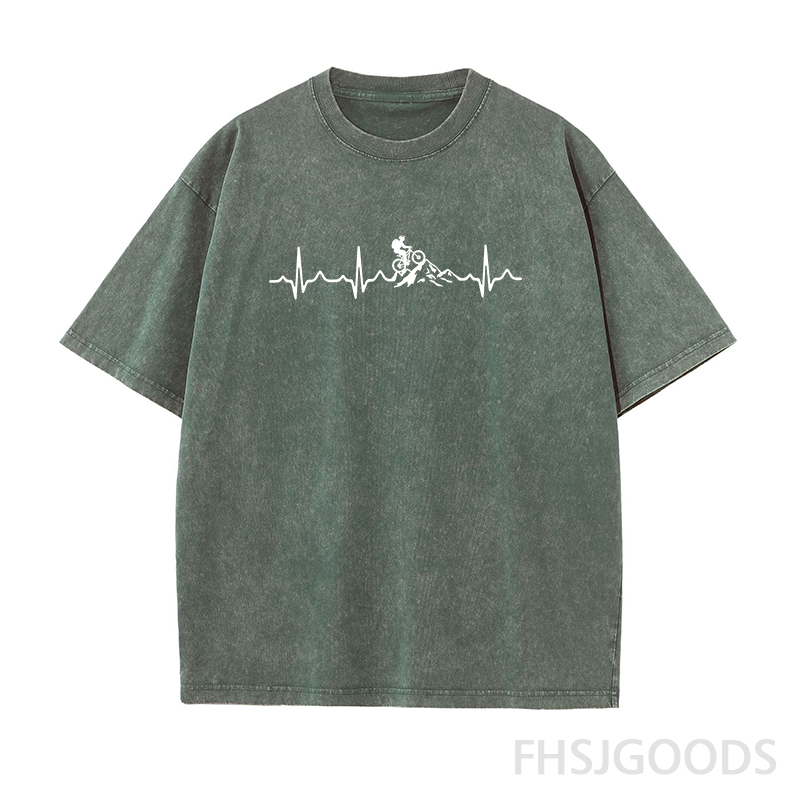 Men's Biker Cardio Unisex Distressed T-Shirt