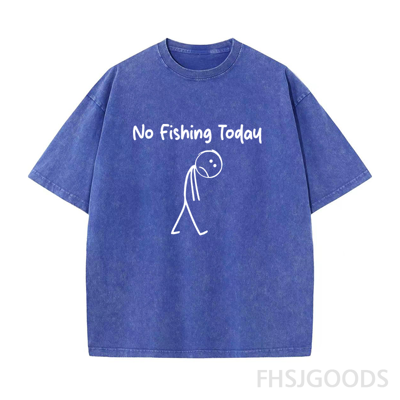 No Fishing Today Unisex Distressed T-Shirt