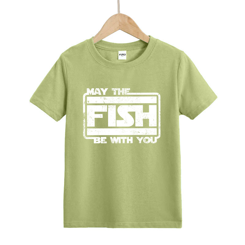 May The Fish Be with You Kids T-Shirt