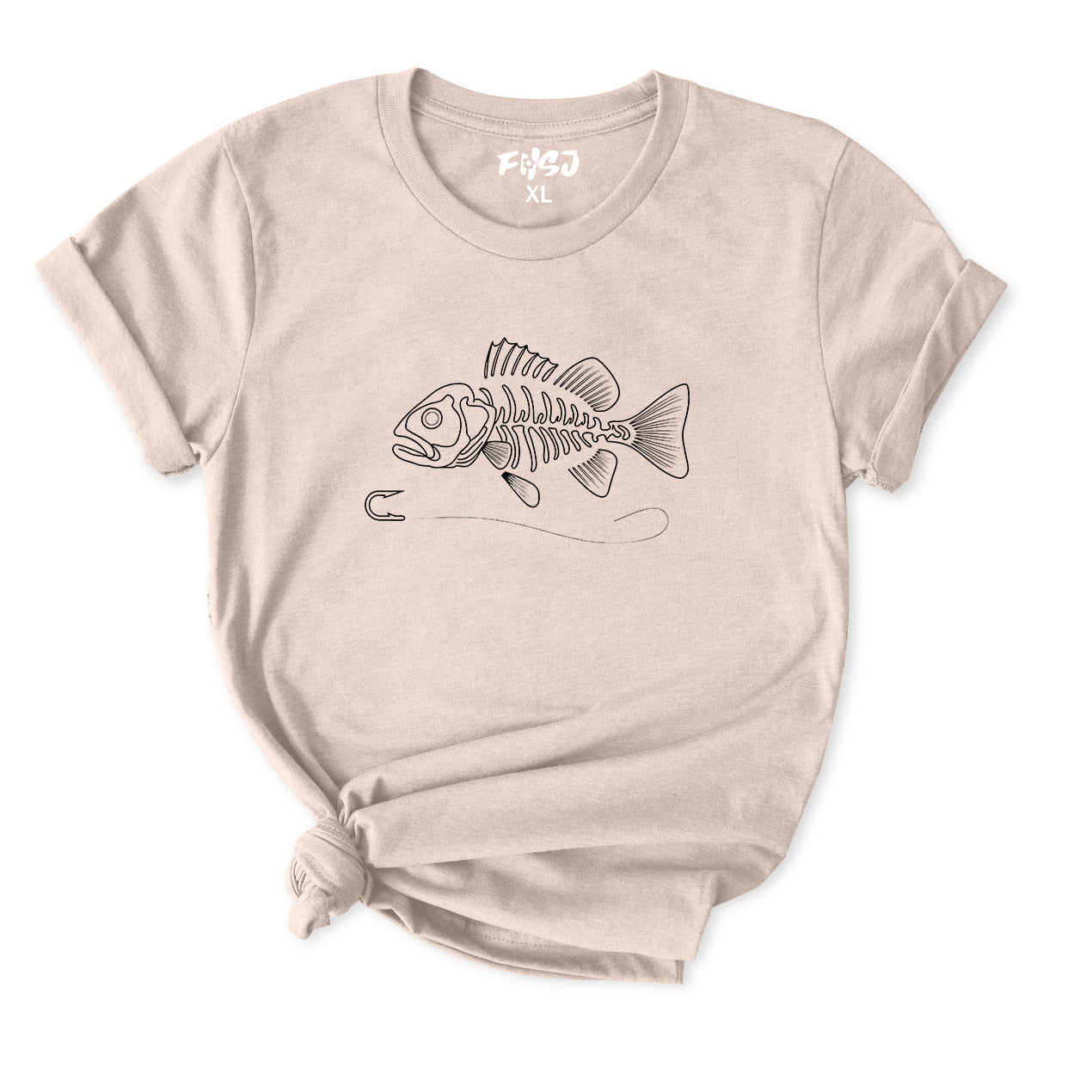 Fish Skeleton Graphic T-Shirt for Women