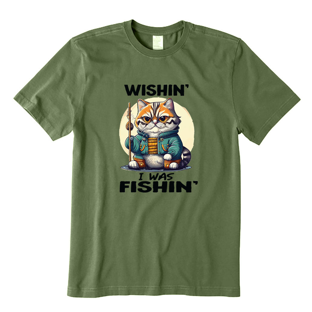 Wishing I Was Fishing T-Shirt