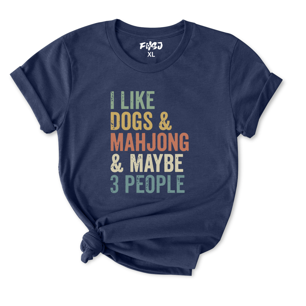 I Like Dogs & Mahjong & Maybe 3 People T-Shirt for Women