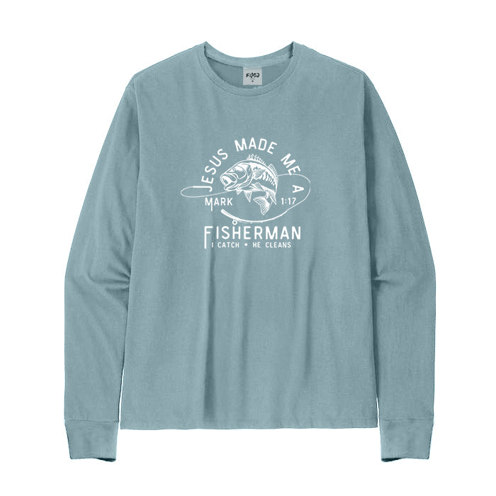 Jesus Made Me A Fisherman Long Sleeve T-Shirt